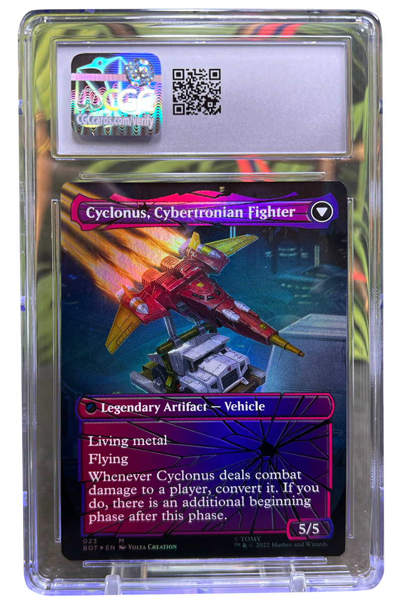 Cyclonus, the Saboteur | Universes Beyond: Transformers | Mythic Rare | Foil | Shattered Glass | CGC | Gem Mint 10