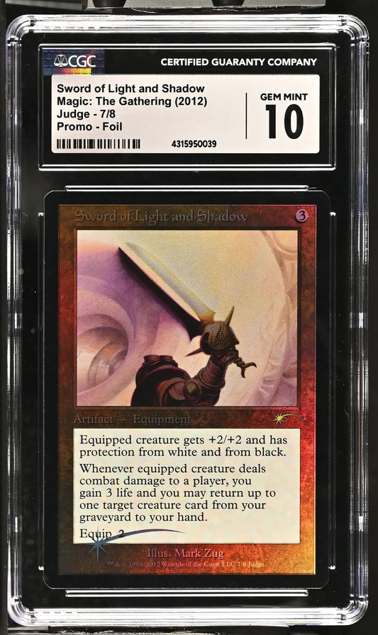 Sword of Light and Shadow | Judge Gift Cards 2019 Promos | Rare | CGC | Gem Mint 10