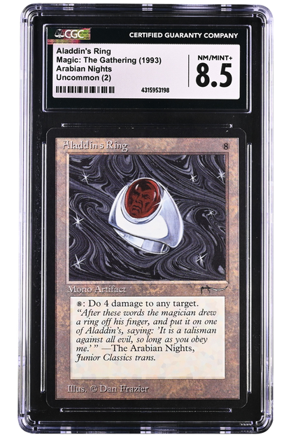 Aladdin's Ring | Arabian Nights | Rare | Non-Foil | CGC | NM/Mint+ 8.5
