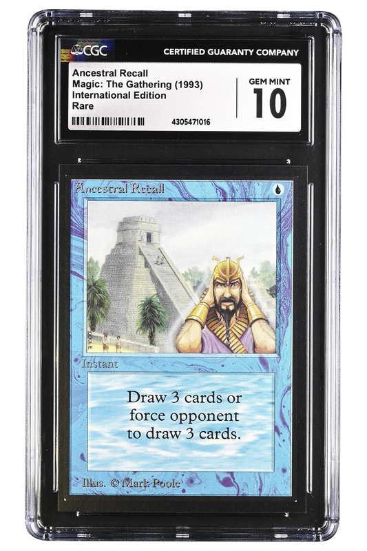 Ancestral Recall | International Edition | Rare | CGC | Gem Mint 10