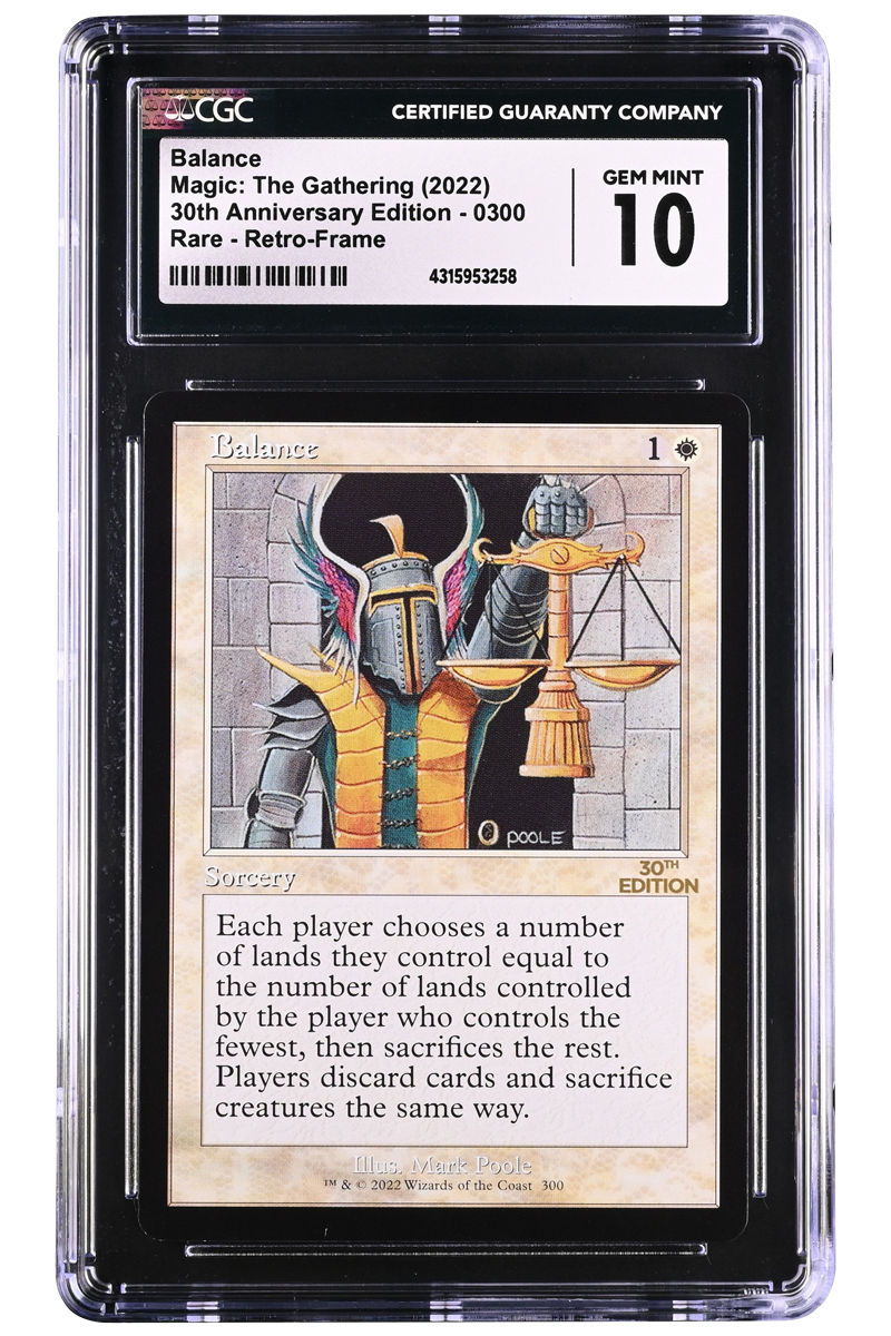 Balance | 30th Anniversary Edition | Rare | CGC | Gem Mint 10