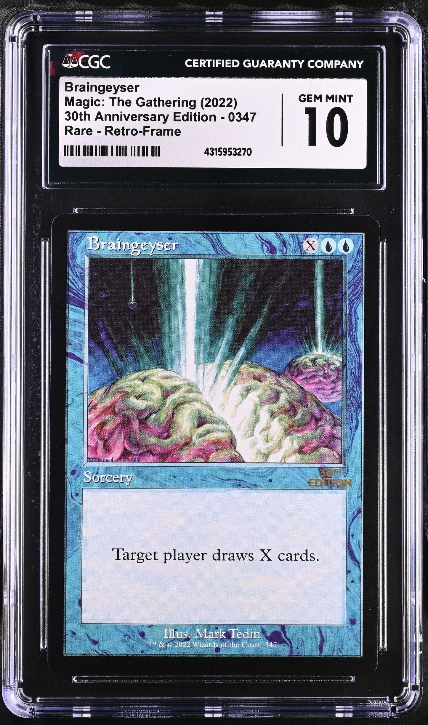 Braingeyser | 30th Anniversary Edition | Rare | CGC | Gem Mint 10