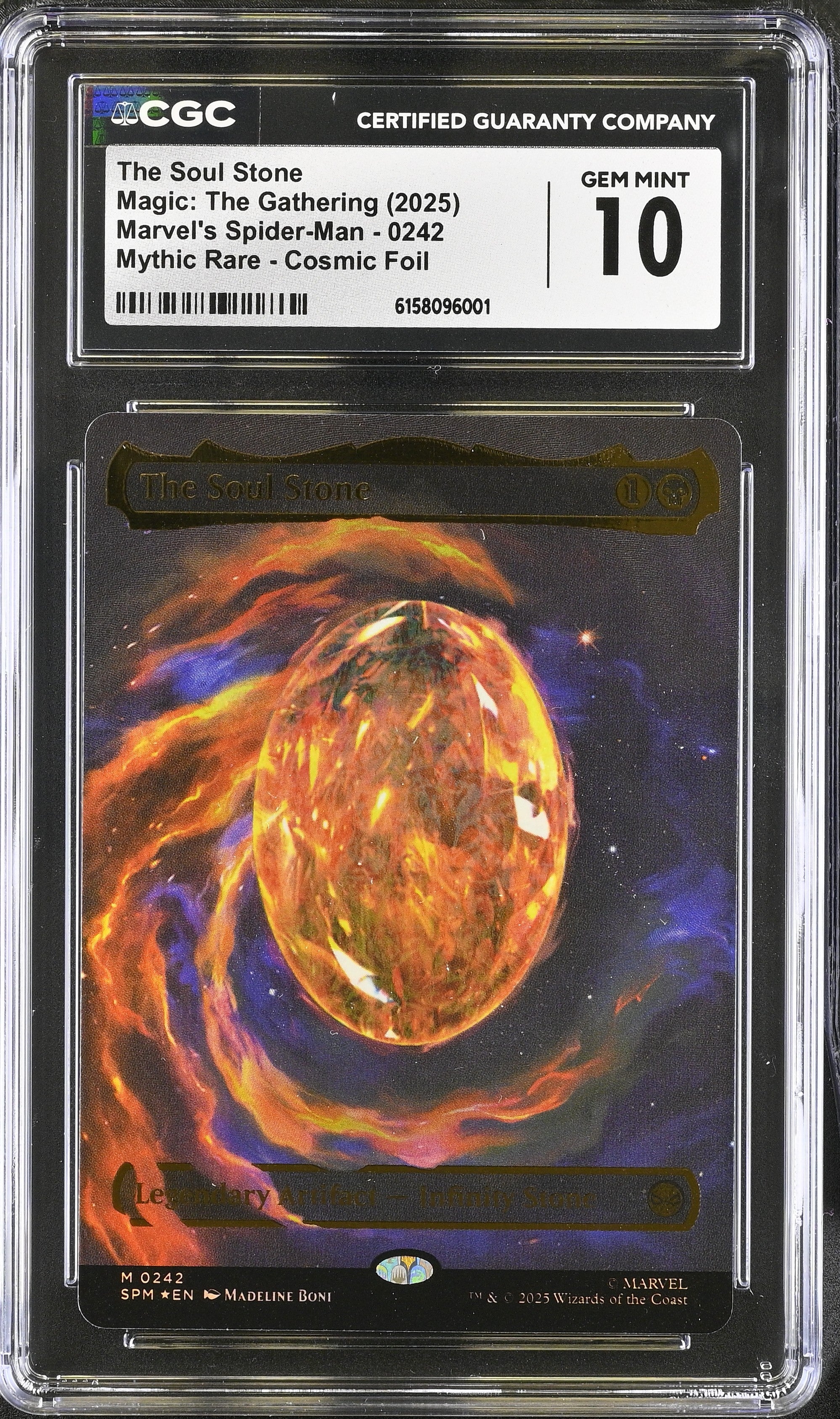 The Soul Stone | Marvel's Spider-Man | Mythic Rare | CGC Gem Mint 10