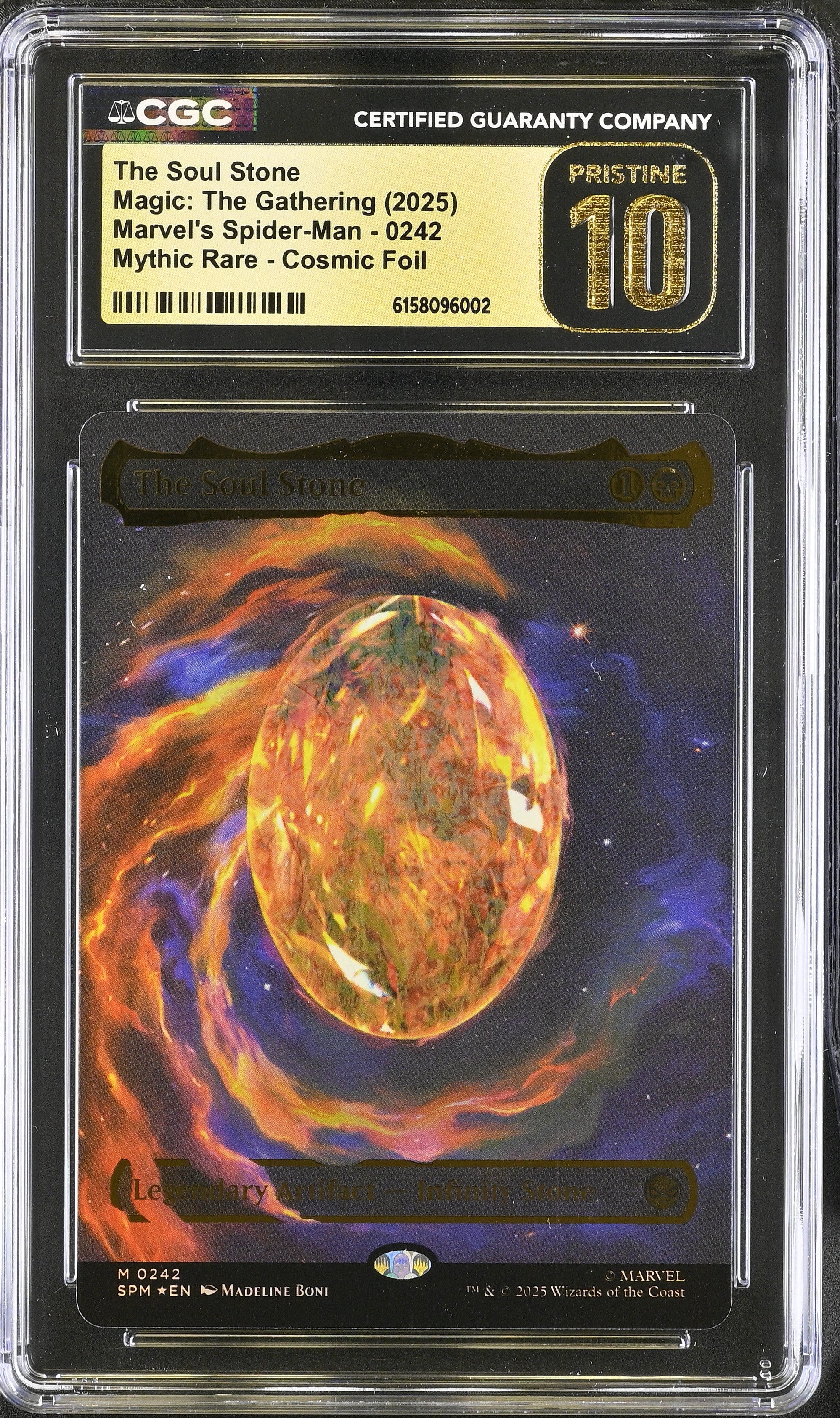 The Soul Stone | Marvel's Spider-Man | Mythic Rare | CGC Pristine 10