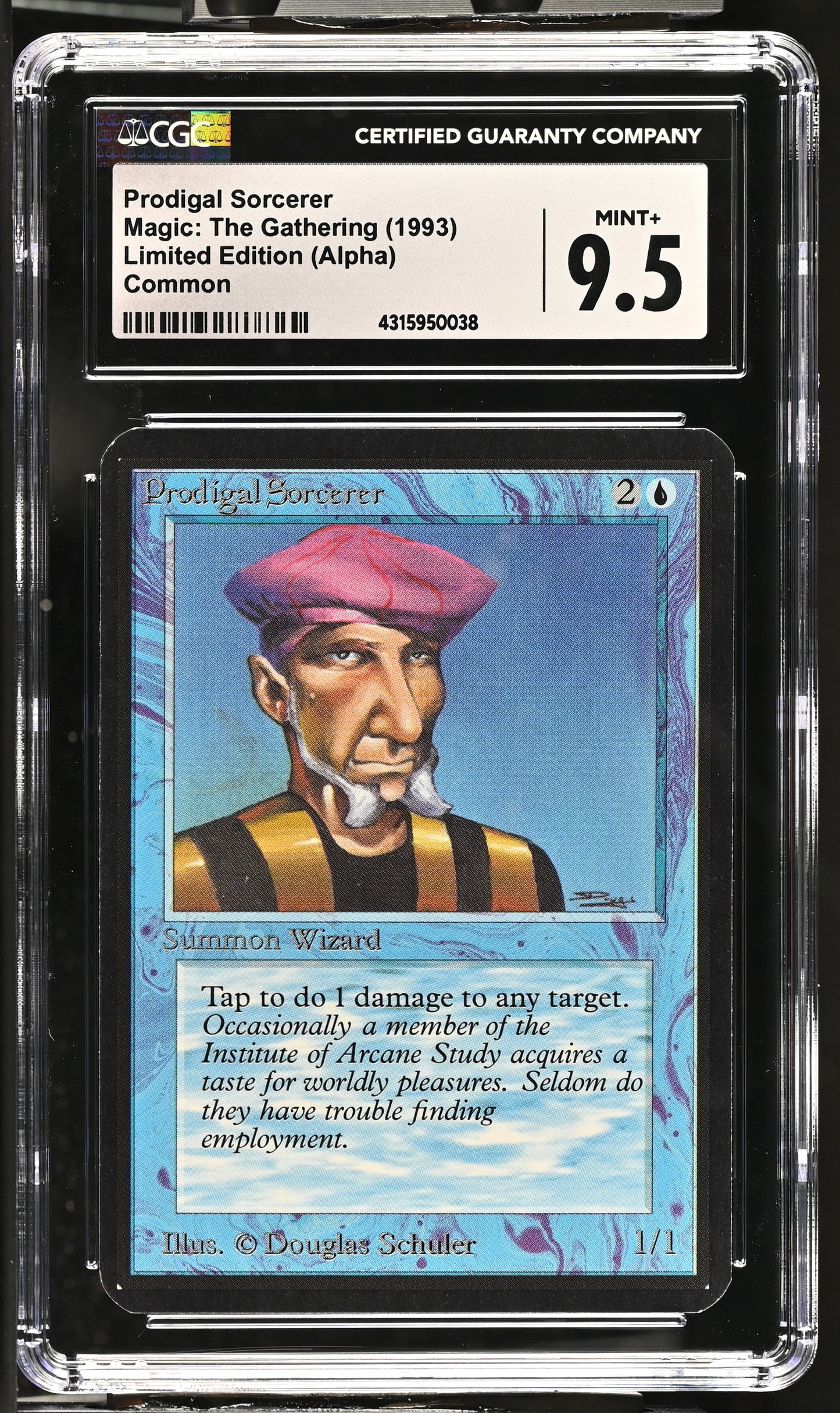 Prodigal Sorcerer | Limited Edition (Alpha) | Common | Non-Foil | CGC | Mint+ 9.5