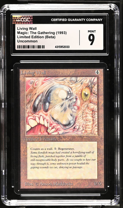 Living Wall | Limited Edition (Beta) | Uncommon | Non-Foil | CGC | Mint 9