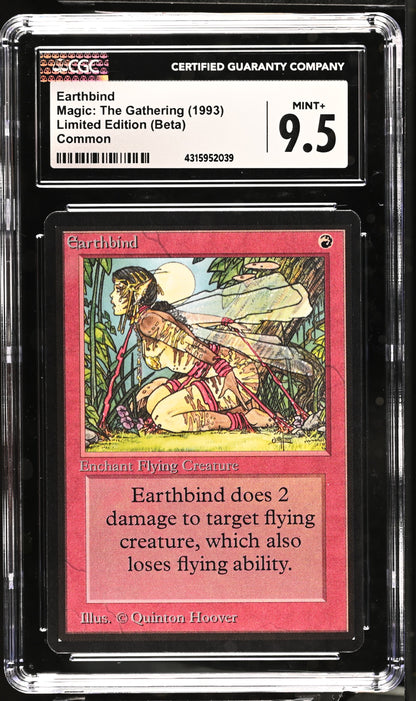 Earthbind | Limited Edition (Beta) | Common | Non-Foil | CGC | Mint+ 9.5