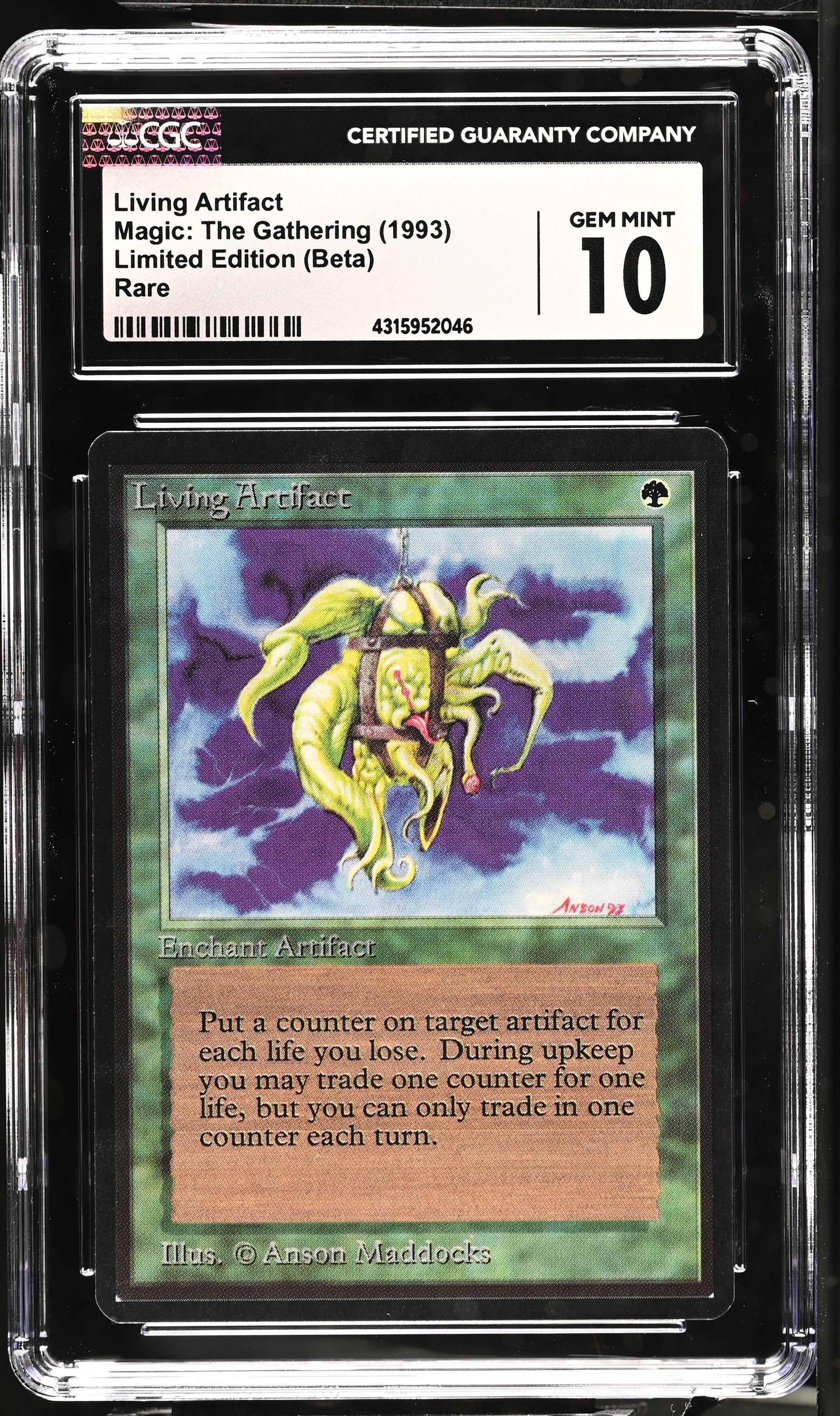 Living Artifact | Limited Edition (Beta) | Rare | Non-Foil | CGC | Gem Mint 10