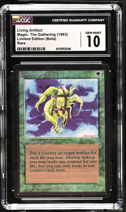 Living Artifact | Limited Edition (Beta) | Rare | Non-Foil | CGC | Gem Mint 10