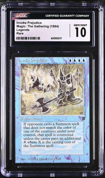Invoke Prejudice | Legends | Rare | CGC | Gem Mint 10