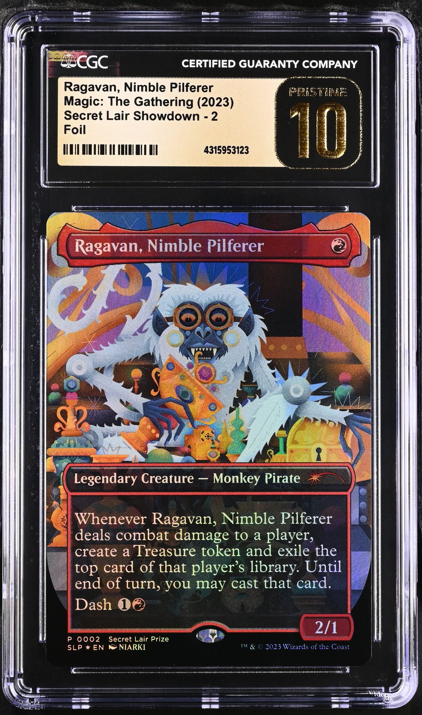 Ragavan, Nimble Pilferer | Secret Lair Showdown | Mythic Rare | Foil | CGC | Pristine 10