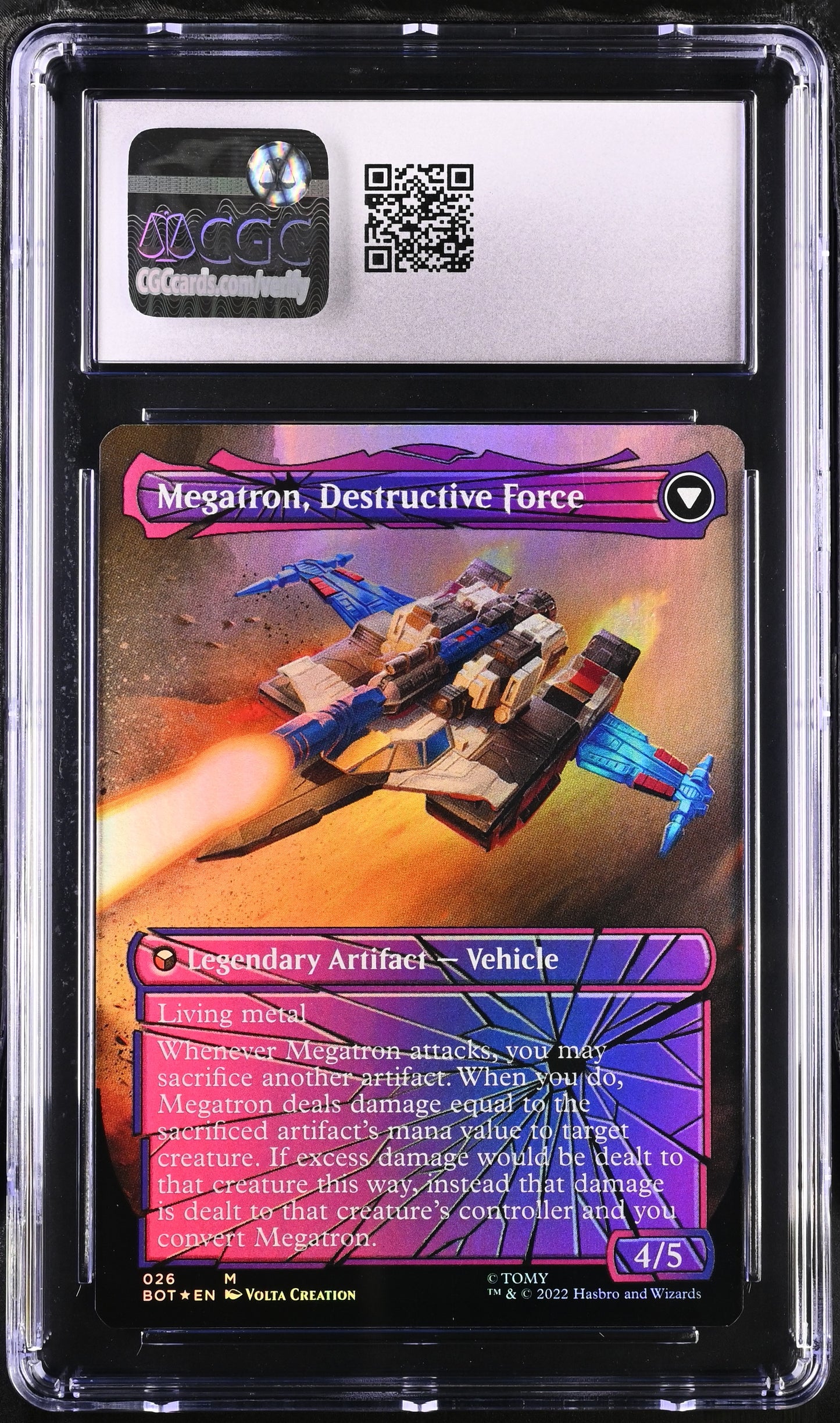 Megatron, Tyrant | Universes Beyond: Transformers | Mythic Rare | Foil | Shattered Glass | CGC | Mint+ 9.5