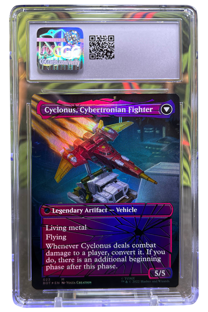 Cyclonus, the Saboteur | Universes Beyond: Transformers | Mythic Rare | Foil | Shattered Glass | CGC | Gem Mint 10