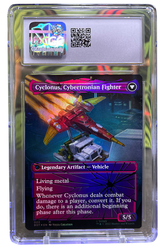 Cyclonus, the Saboteur | Universes Beyond: Transformers | Mythic Rare | Foil | Shattered Glass | CGC | Gem Mint 10