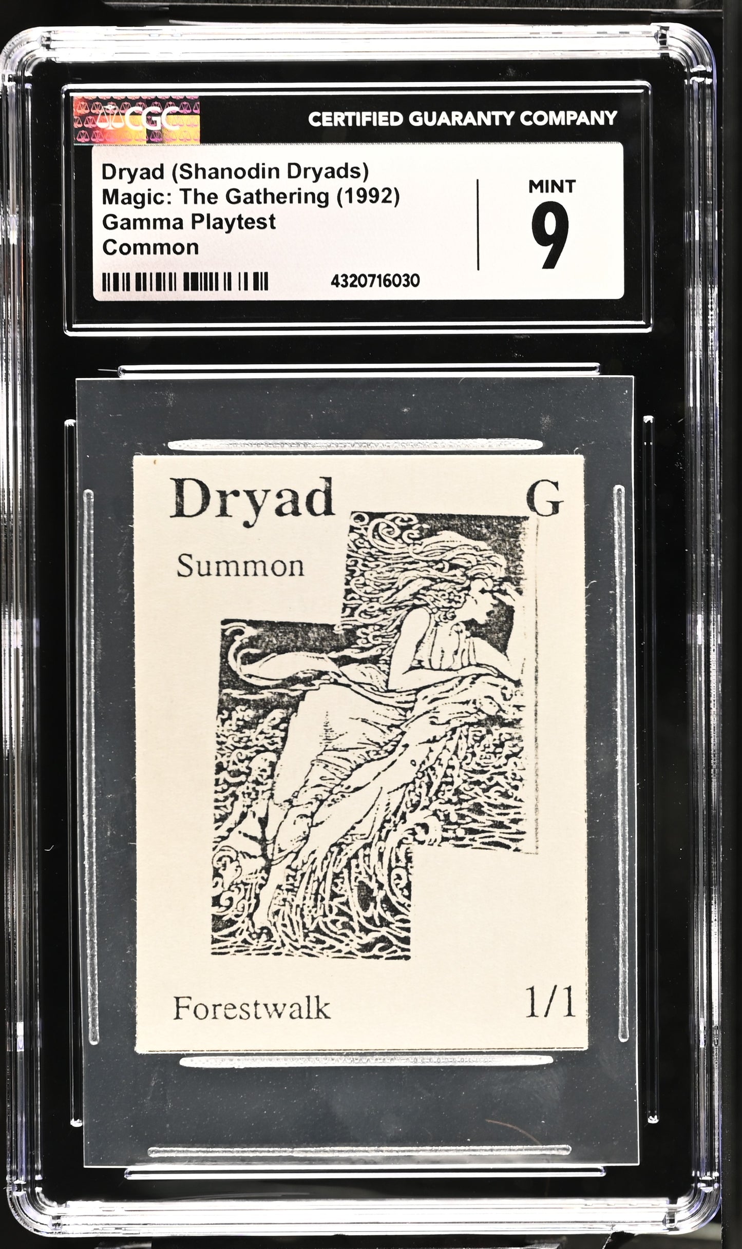 Dryad (Shanodin Dryads) | Gamma Playtest | CGC | Mint