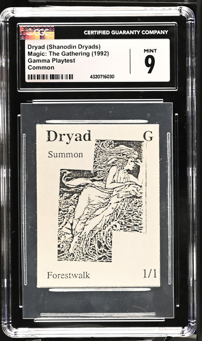 Dryad (Shanodin Dryads) | Gamma Playtest | CGC | Mint
