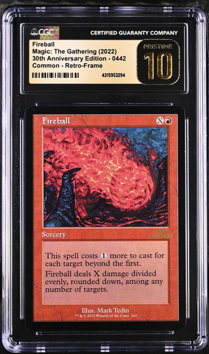 Fireball | 30th Anniversary Edition | Common | CGC | Pristine 10