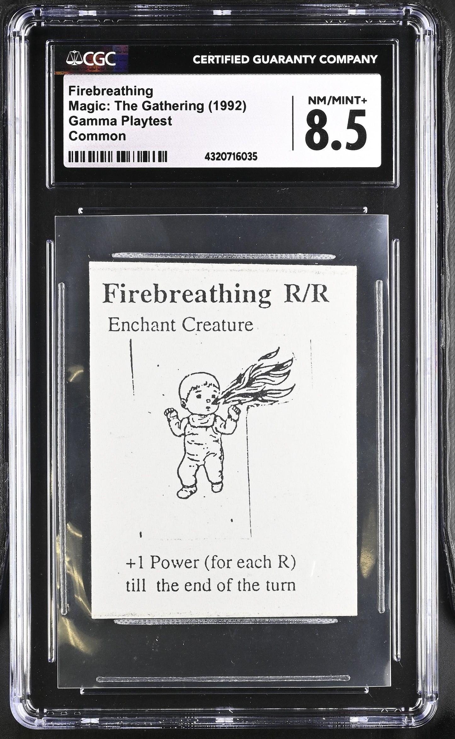 Firebreathing | Gamma Playtest | CGC | NM/Mint+ 8.5