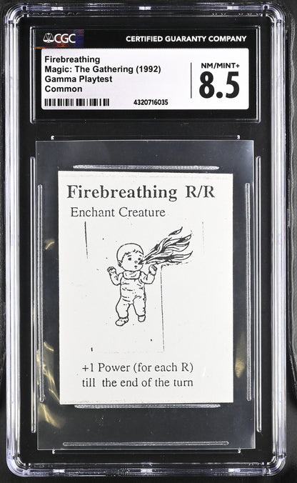 Firebreathing | Gamma Playtest | CGC | NM/Mint+ 8.5
