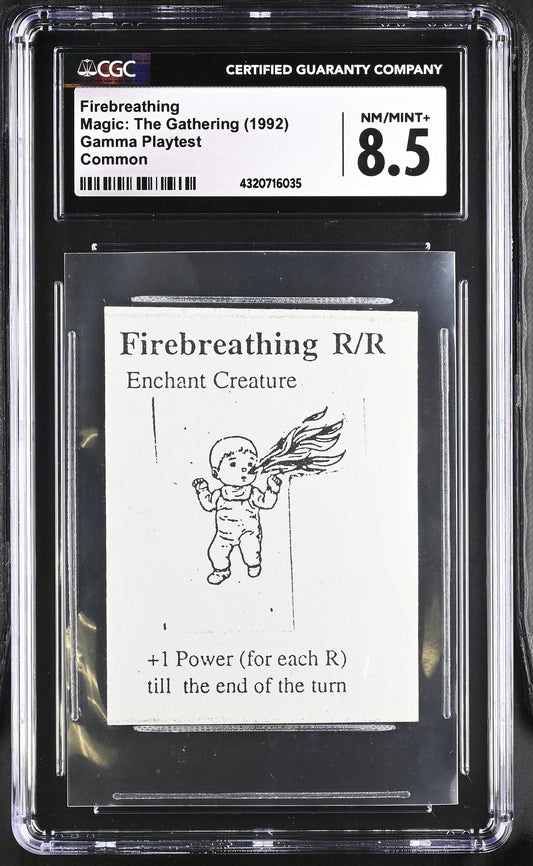Firebreathing | Gamma Playtest | CGC | NM/Mint+ 8.5