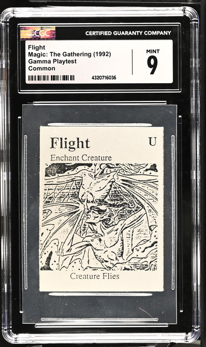 Flight | Gamma Playtest | CGC | Mint 9