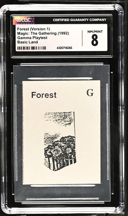 Forest (Version 1) | Gamma Playtest | CGC | NM/Mint 8
