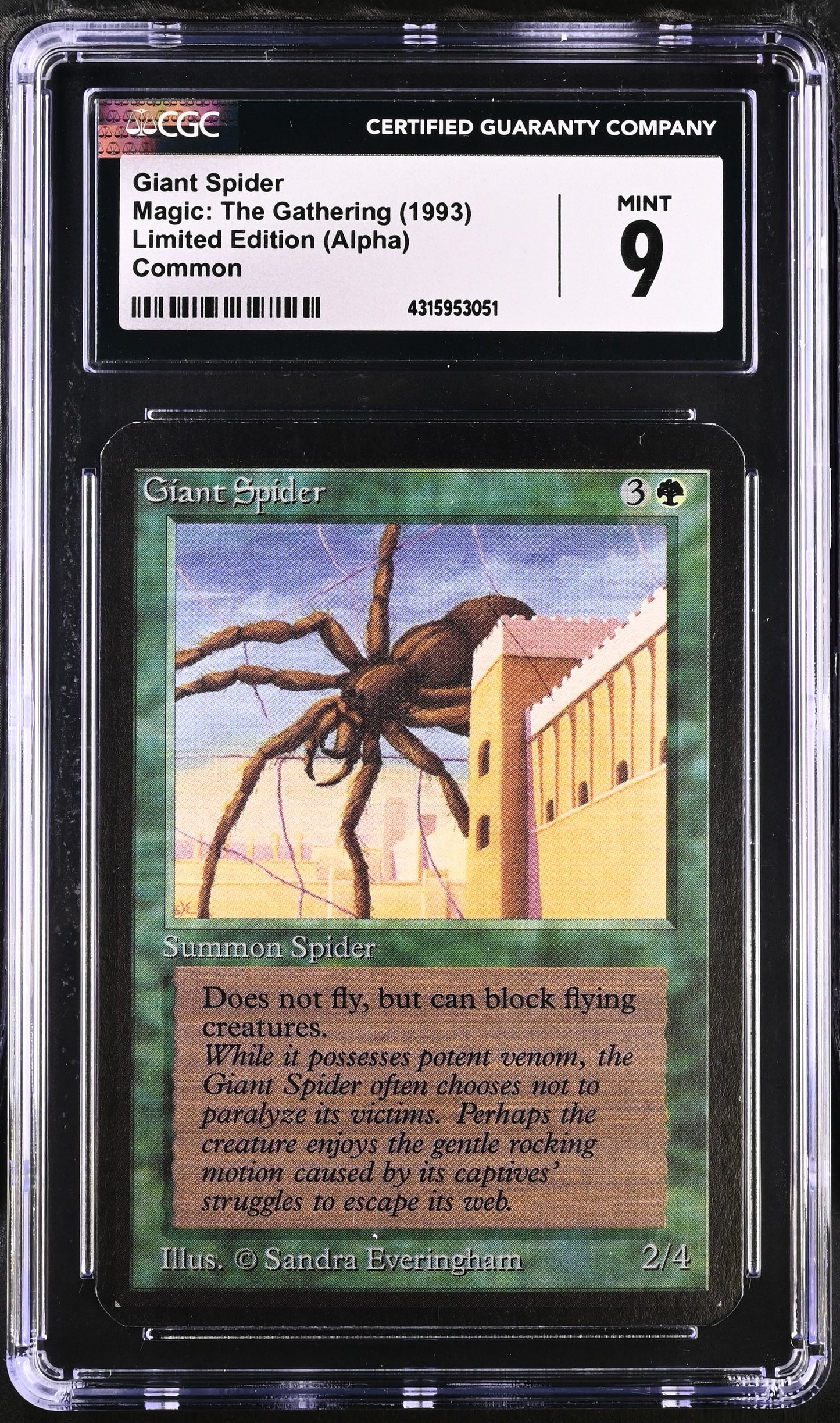 Giant Spider | Limited Edition (Alpha) | Common | CGC | Mint 9
