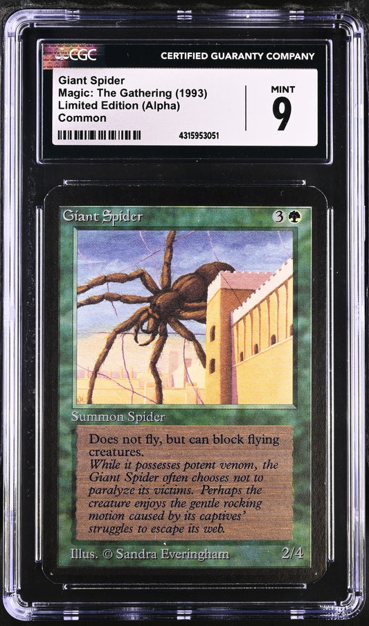 Giant Spider | Limited Edition (Alpha) | Common | CGC | Mint 9