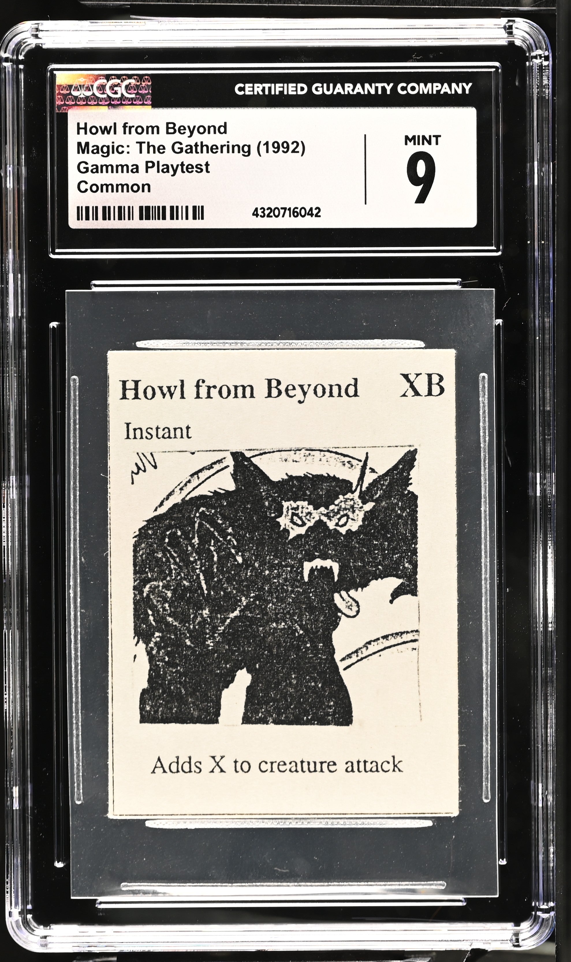 Howl from Beyond | Gamma Playtest | CGC | Mint 9