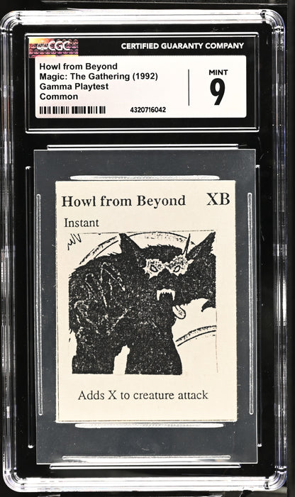Howl from Beyond | Gamma Playtest | CGC | Mint 9