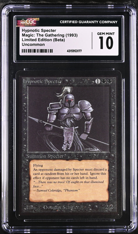 Hypnotic Specter | Limited Edition (Beta) | Uncommon | Non-Foil | CGC | Gem Mint 10