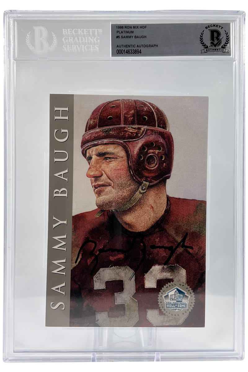 Sammy Baugh 1998 Hall of Fame Autograph | BGS Slabbed Postcard | HOF| 879/2500