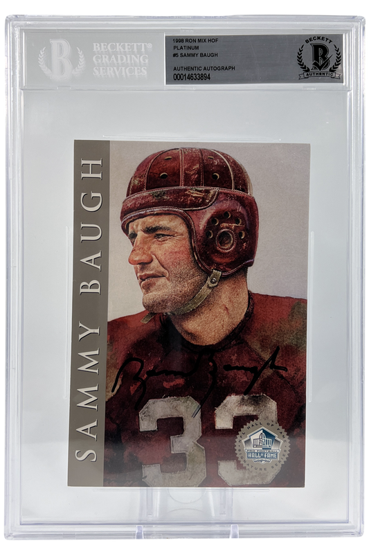Sammy Baugh 1998 Hall of Fame Autograph | BGS Slabbed Postcard | HOF| 879/2500