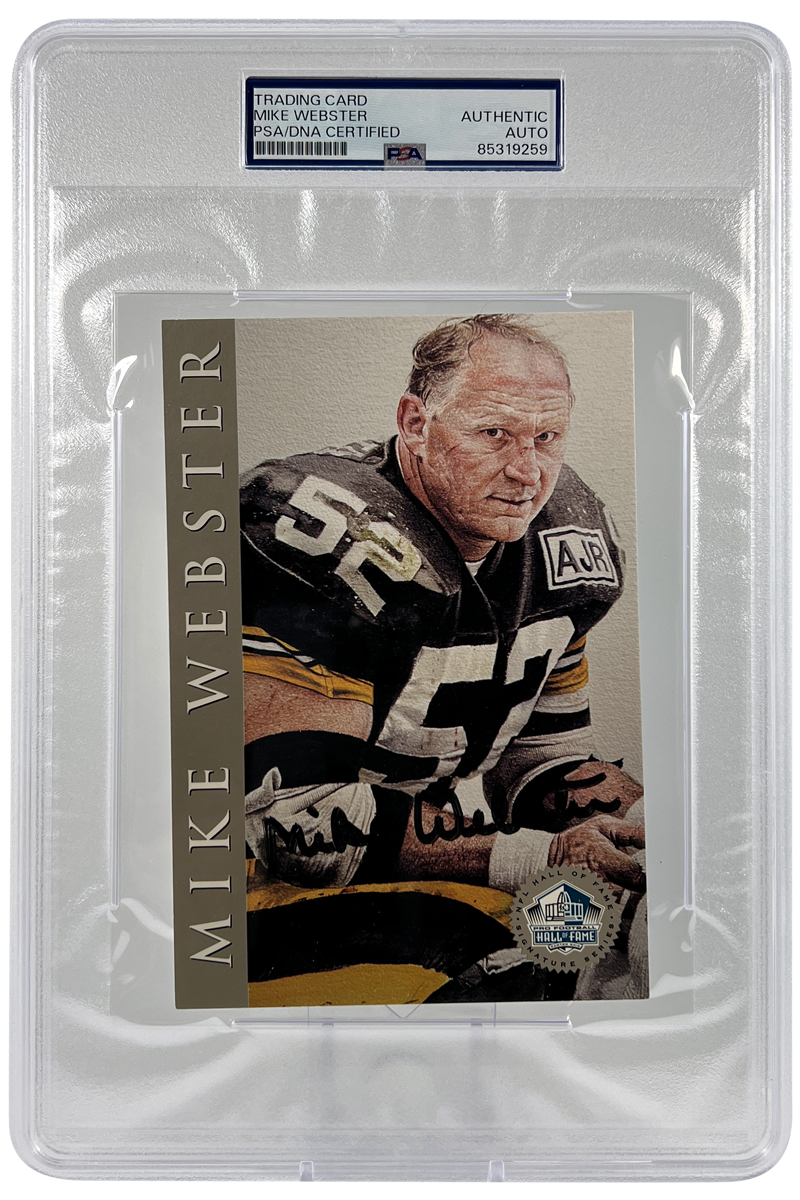 Mike Webster 1998  Hall of Fame Autograph | PSA Slabbed Postcard | HOF | 188/2500