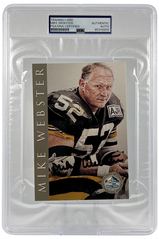 Mike Webster 1998  Hall of Fame Autograph | PSA Slabbed Postcard | HOF | 188/2500