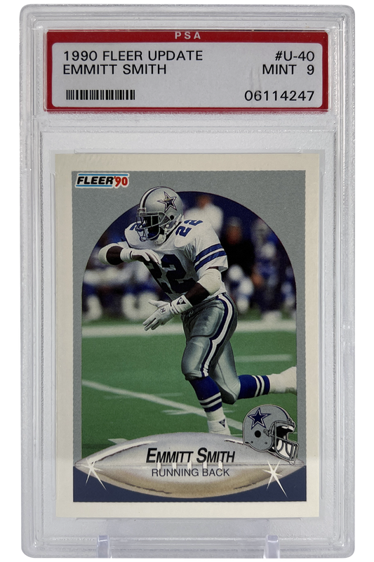 Emmitt Smith 1990 Fleer Update | PSA 9  | Rookie RC | #U-40