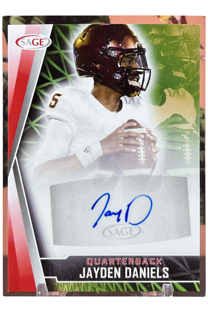 Jayden Daniels 2022 Sage Hit Auto Rookie| Red Autographs | SP #A-JD