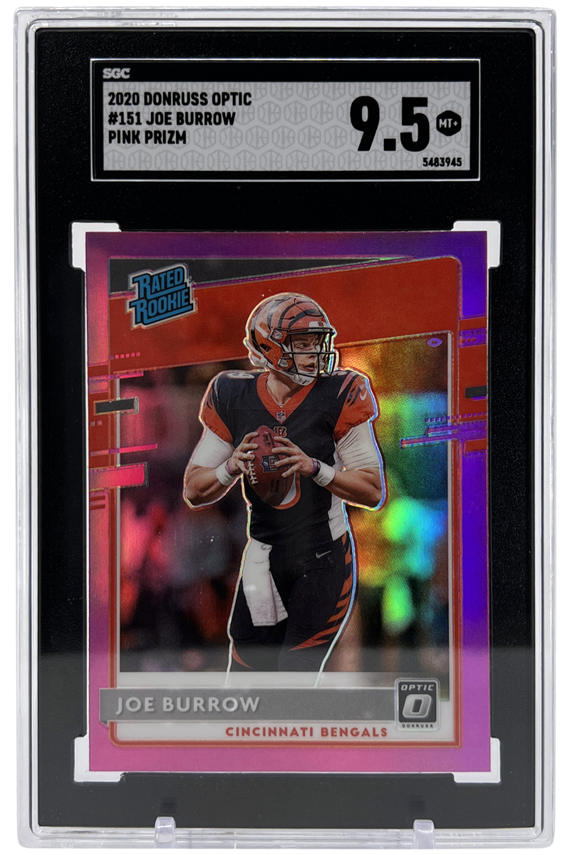 Joe Burrow 2020 Donruss Optic Pink Prizm | SGC 9.5 | Rookie #151 | POP 78