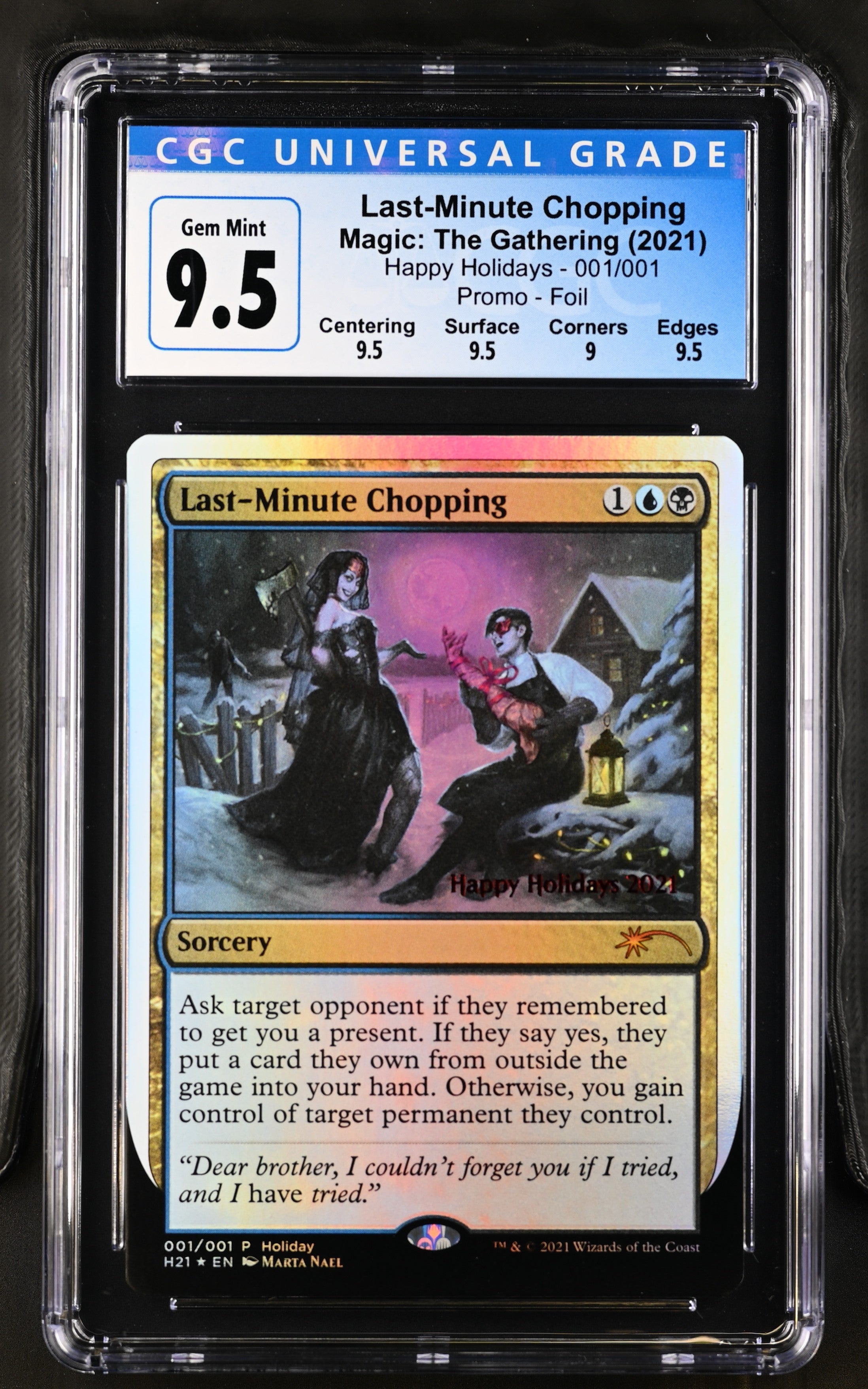Last-Minute Chopping | Special Occasions: Happy Holidays | Mythic Rare | CGC | Gem Mint 9.5