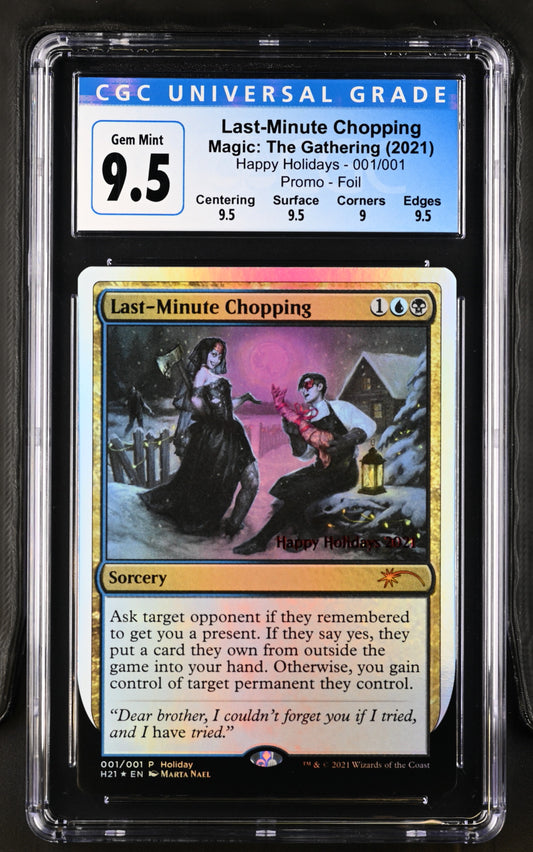 Last-Minute Chopping | Special Occasions: Happy Holidays | Mythic Rare | CGC | Gem Mint 9.5