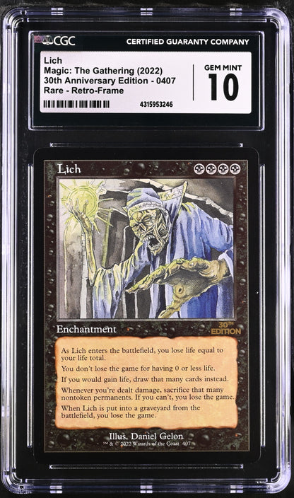 Lich | 30th Anniversary Edition | Rare | CGC | Gem Mint 10