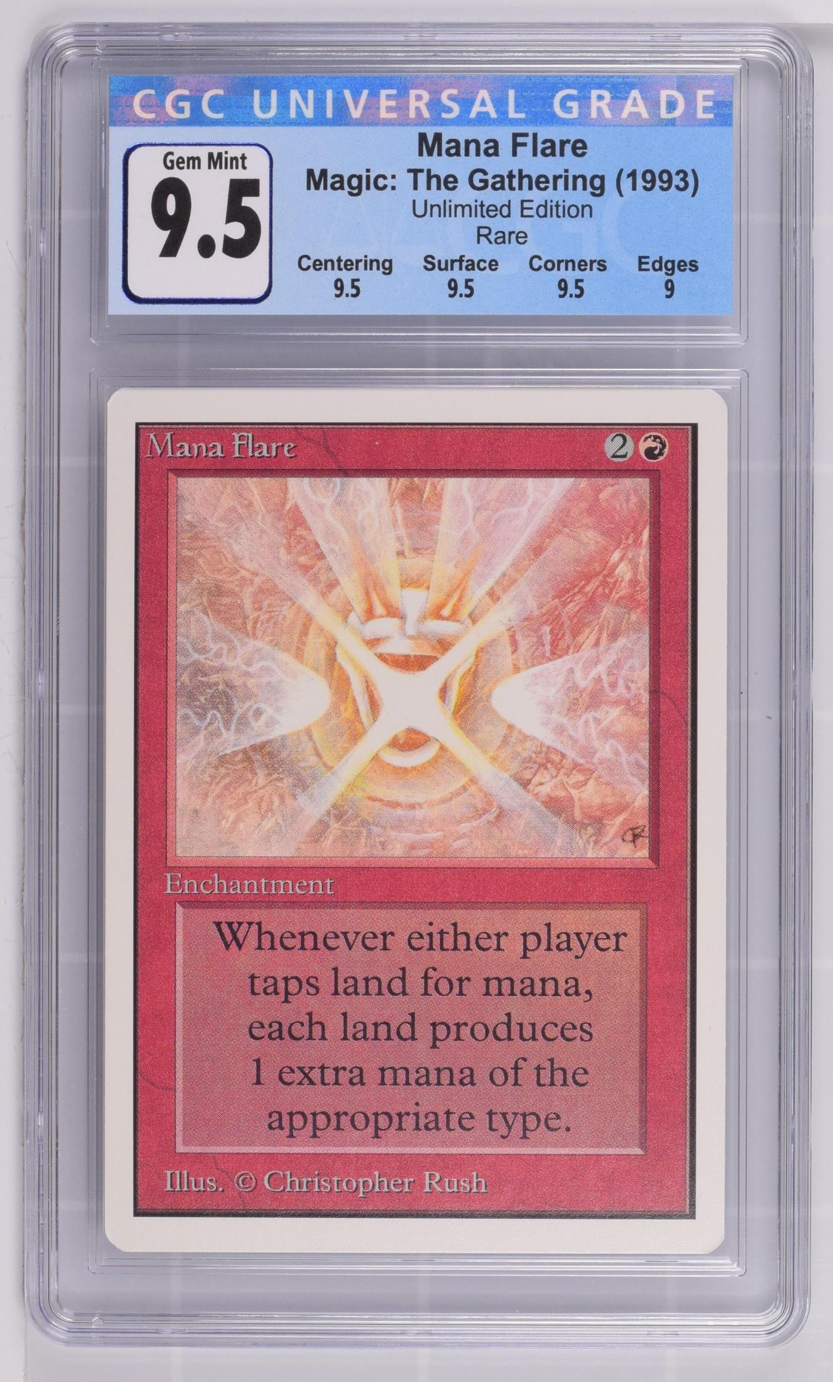 Mana Flare | Unlimited Edition | Rare | CGC | Gem Mint 9.5