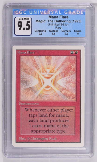 Mana Flare | Unlimited Edition | Rare | CGC | Gem Mint 9.5