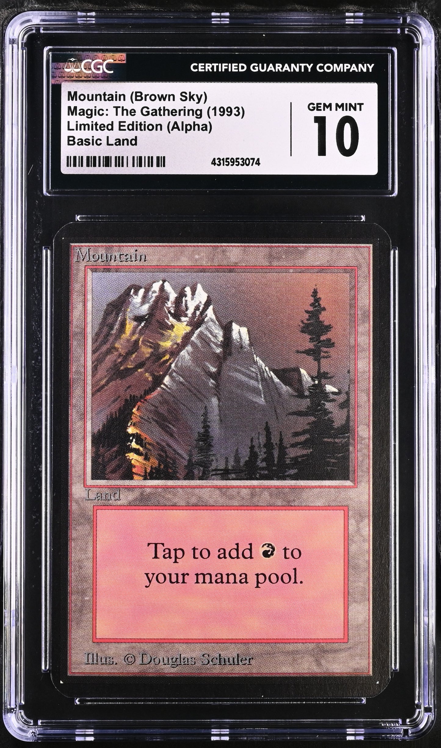 Mountain (Brown Sky) | Limited Edition (Alpha) | Common | CGC | Gem Mint 10