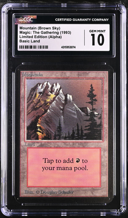 Mountain (Brown Sky) | Limited Edition (Alpha) | Common | CGC | Gem Mint 10