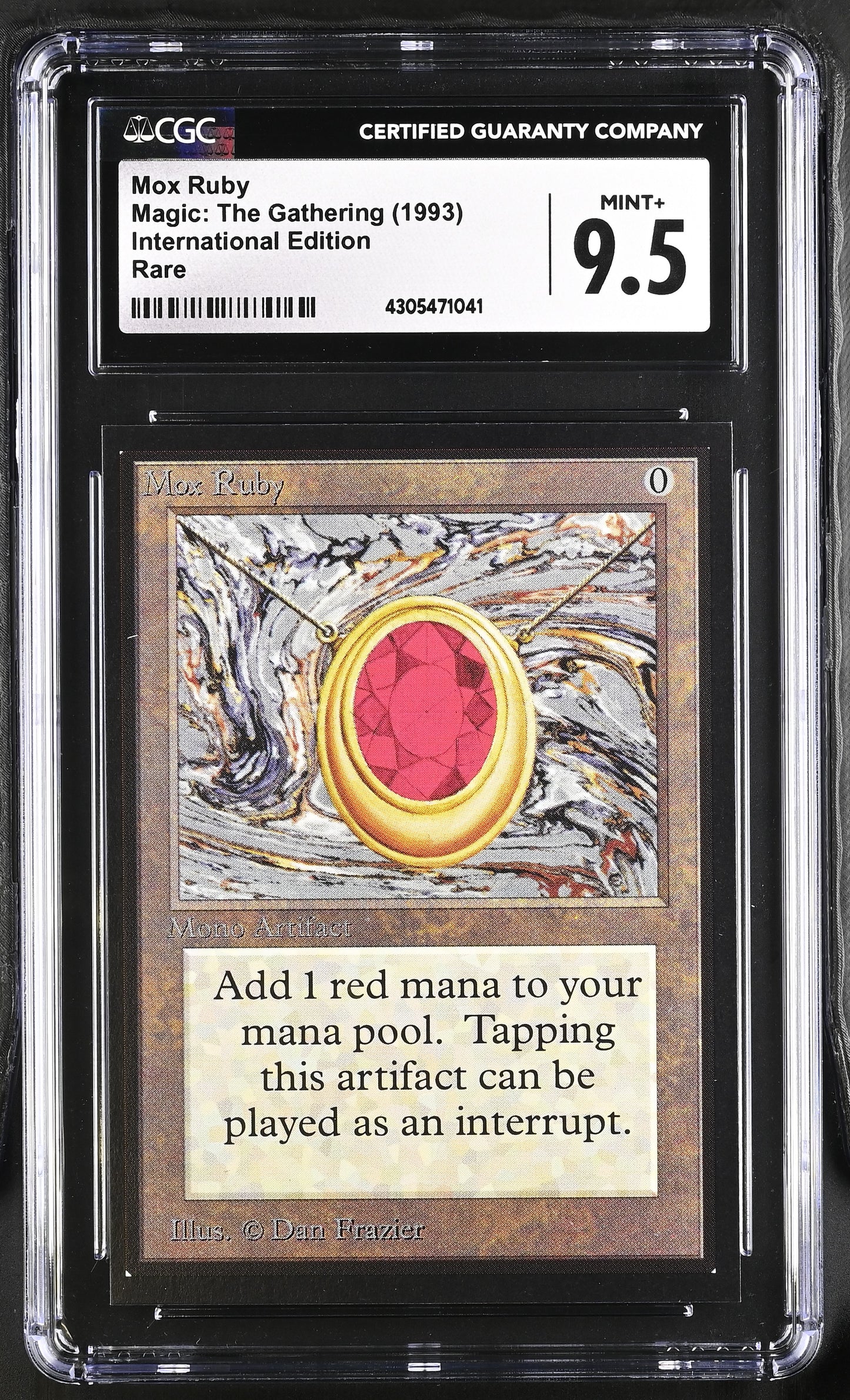 Mox Ruby | International Edition | Rare | CGC | Mint+ 9.5