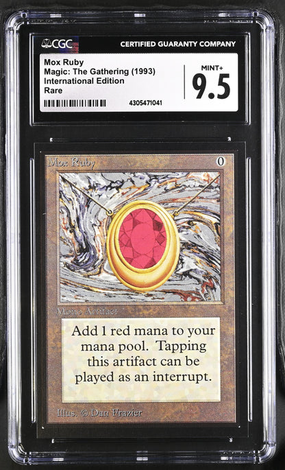 Mox Ruby | International Edition | Rare | CGC | Mint+ 9.5