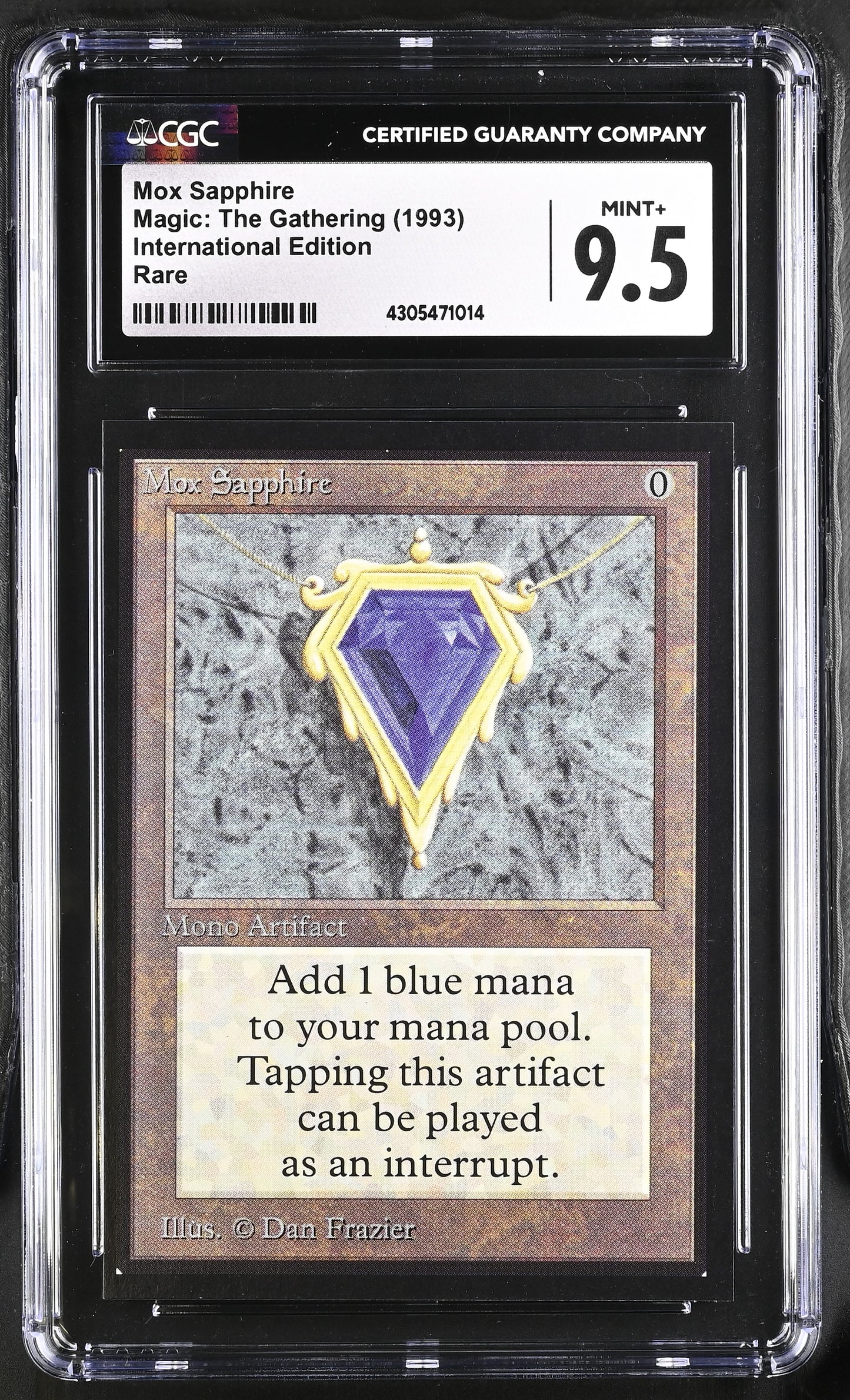 Mox Sapphire | International Edition | Rare | CGC | Mint+ 9.5