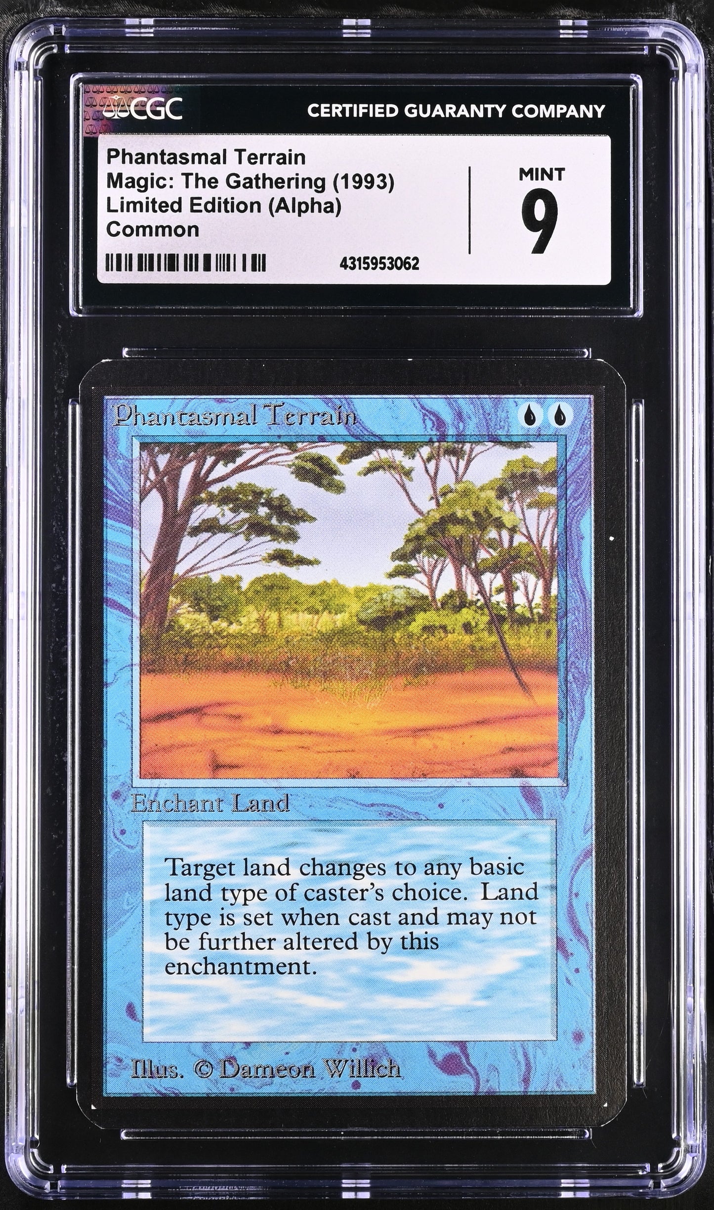 Phantasmal Terrain | Limited Edition (Alpha) | Common | CGC | Mint 9
