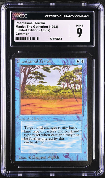 Phantasmal Terrain | Limited Edition (Alpha) | Common | CGC | Mint 9